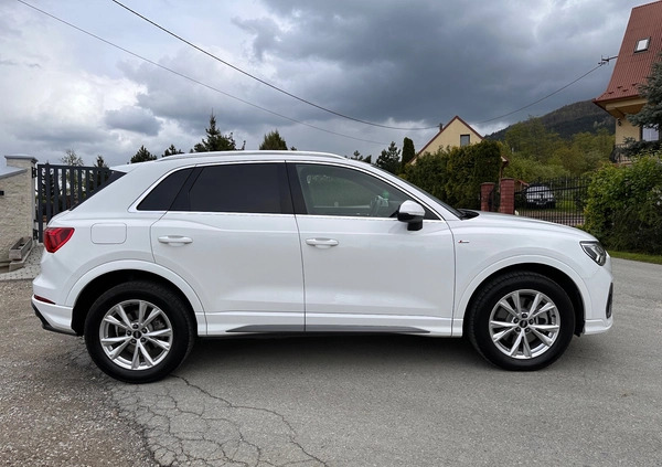 Audi Q3 cena 143000 przebieg: 18542, rok produkcji 2021 z Myślenice małe 781